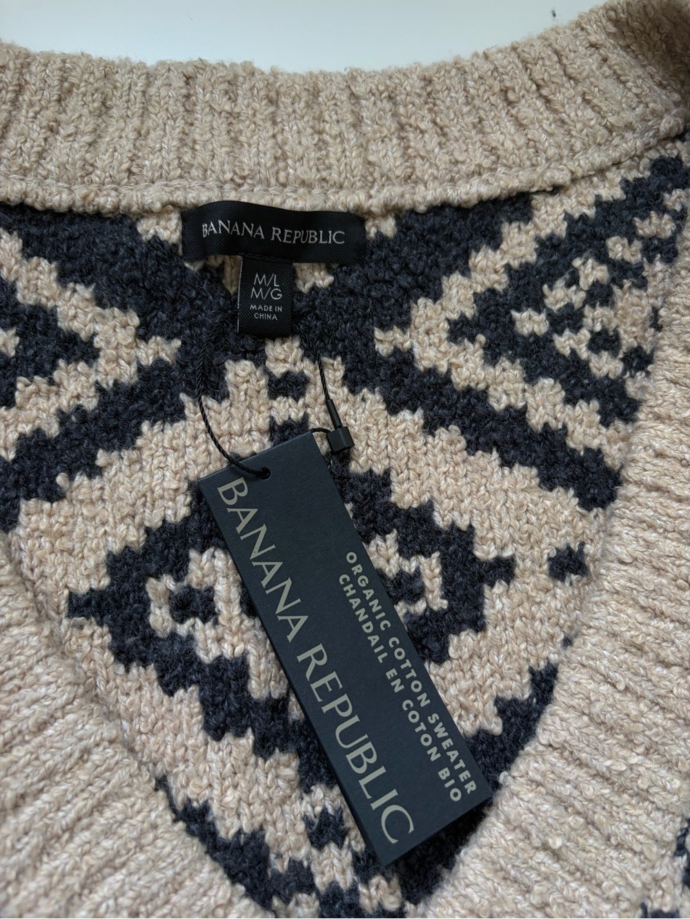 Banana republic Wool Blend HERITAGE OVERSIZED SWEATER VEST Size M/L - Picture 8 of 12